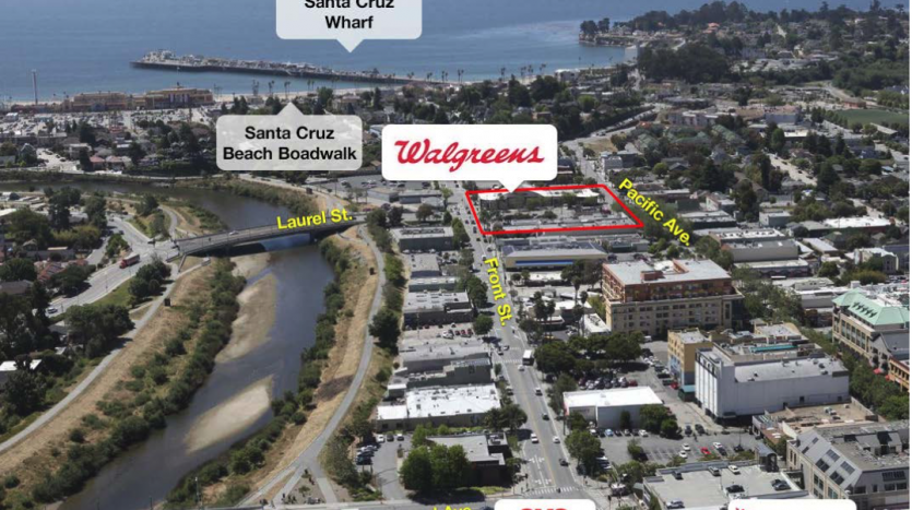 Santa Cruz, CA Walgreens Aerial Photo