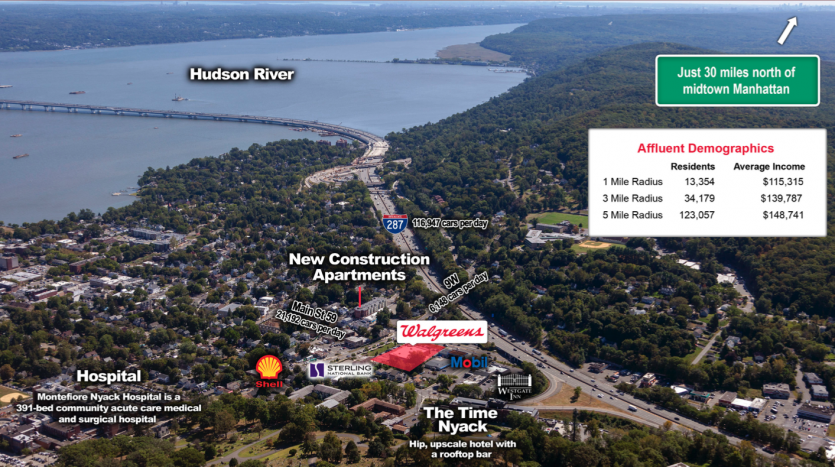 Nyack, NY Walgreens Aerial Photo