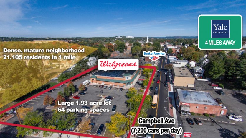 West Haven, CT Walgreens Aerial