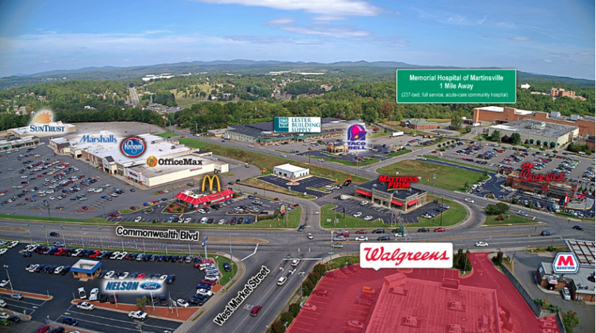 Martinsville, VA Walgreens Aerial Photo