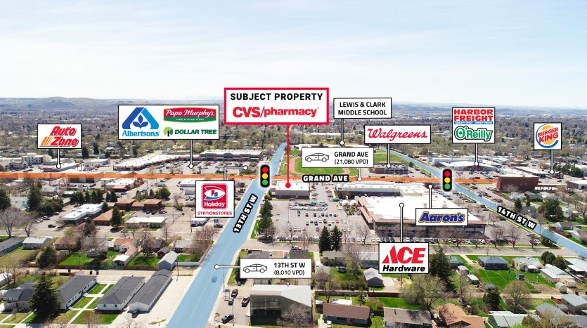 Billings, MT CVS Aerial Photo